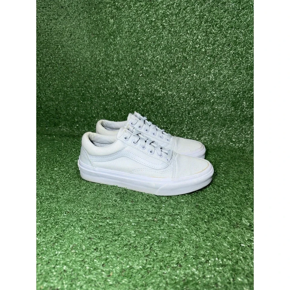 VANS Old Skool Black White Low Top Casual Shoes Athletic Sneakers Women Size 6.5